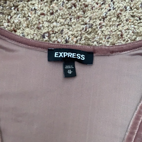 NWOT Express Velvet Bodysuit - Picture 4 of 5